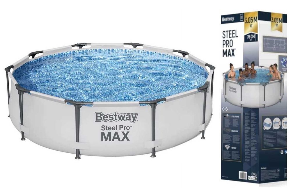 Basen stelażowy Steel Pro MAX 305 x 76 Bestway 56406 Baseny Ogrodowe