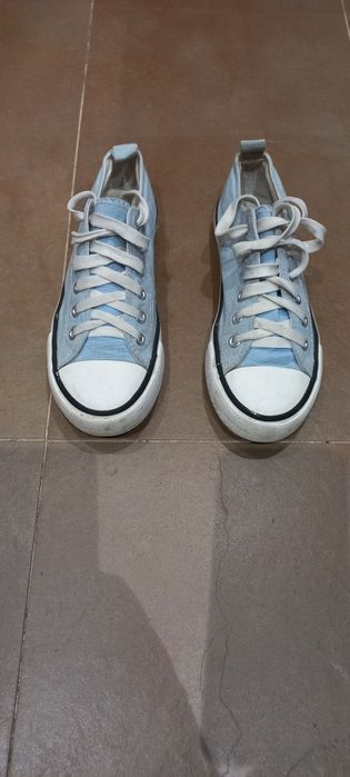 Tenis tipo All Star azul claro n°36