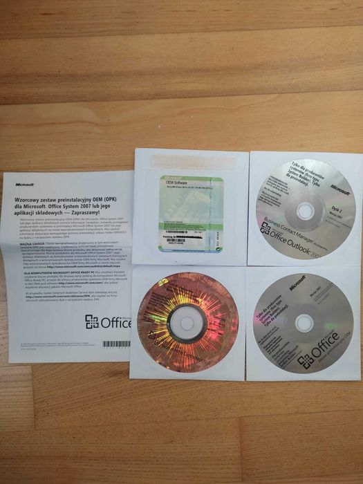 Microsoft office 2007 zestaw preinstalacyjny Office basic SB Pro H/S