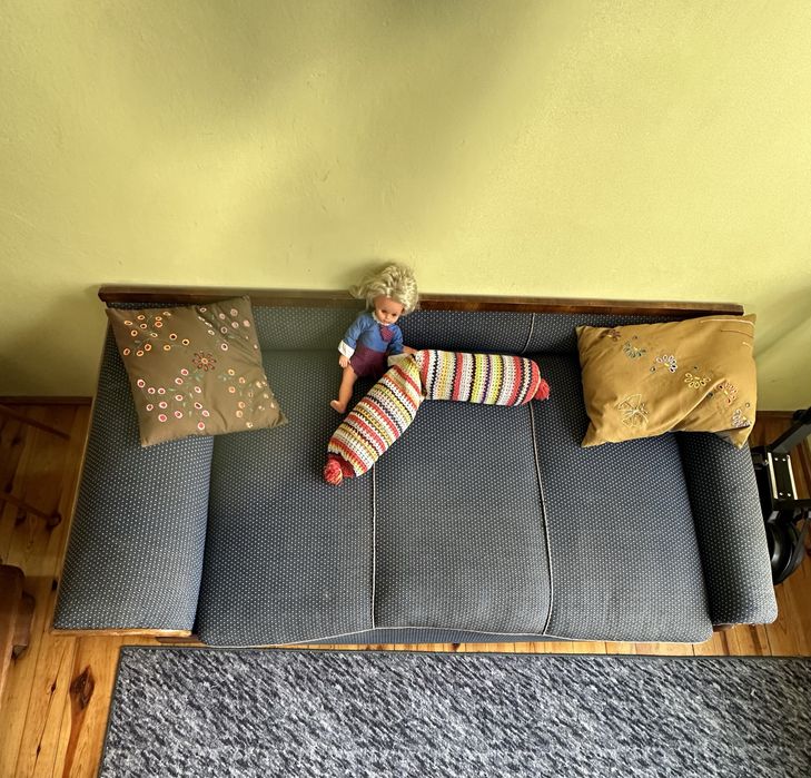 Wypoczynek kanapa leżanka z szafeczką vintage prl 2szt