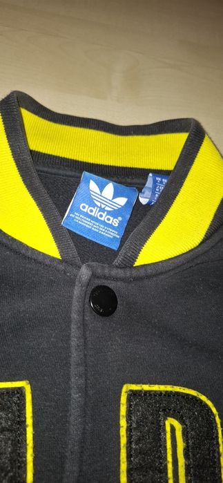 Retro bluza Adidas bejsbolówka rozpinana