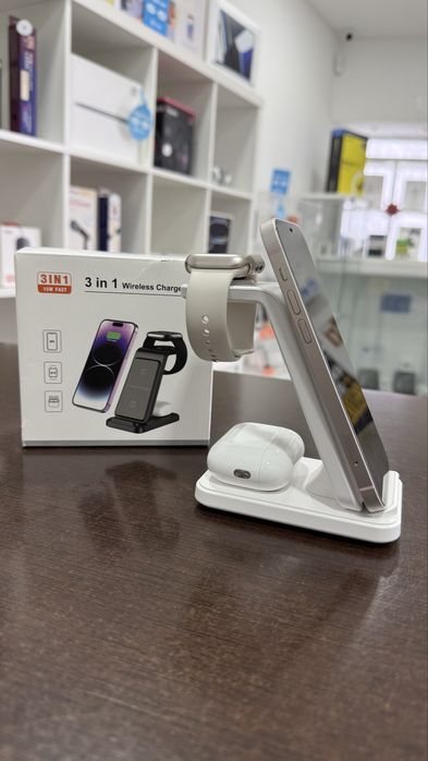 Carregador wireless 3 em 1