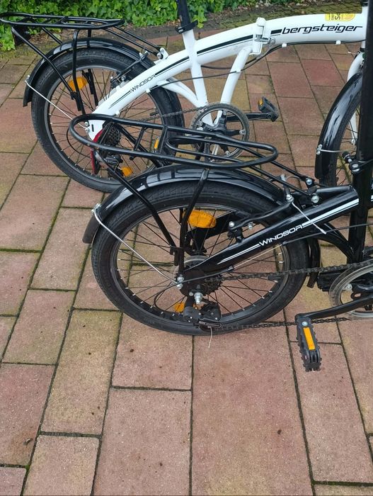 Rowery składane Bergsteiger 20" – miejskie, Czarny / Biały