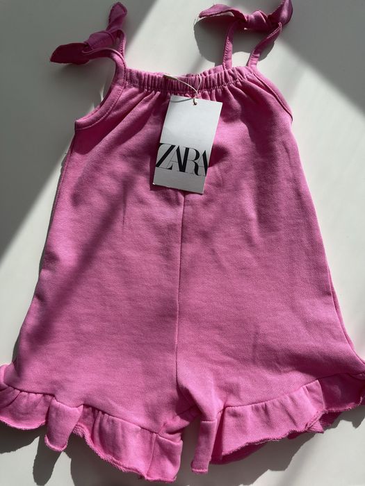 Літній новий рожевий ромпер Zara, 86 розмір