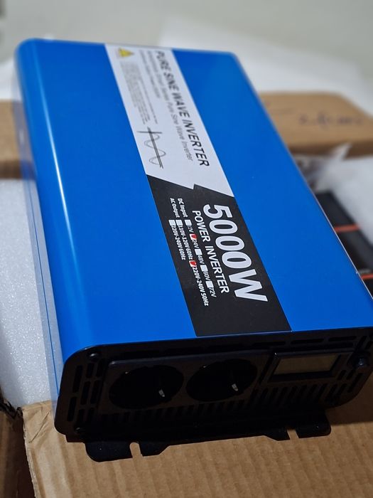 Inversor ONDA PURA (Camião) 24VDC em 220VAC - 5.000W pico. NOVO