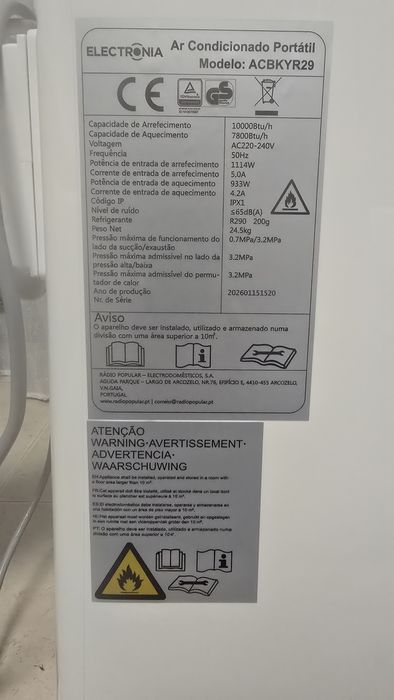 Ar condicionado portátil novo