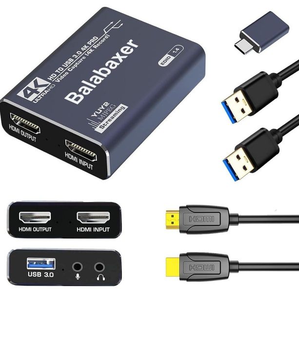 Balabaxer 4K audio video capture karta USB 3.0
