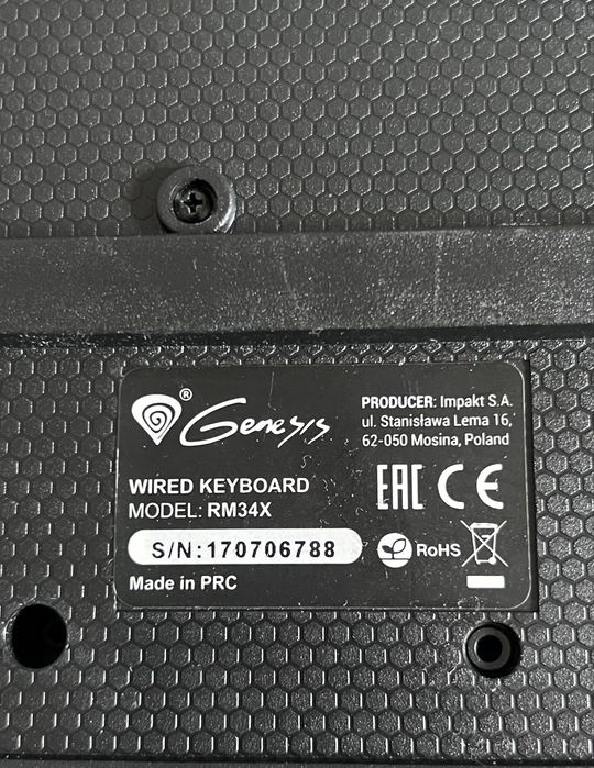 Klawiatura GENESIS RM34X