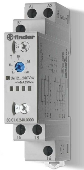 Finder 80.01.0.240.0000 - Temporizador multifunções