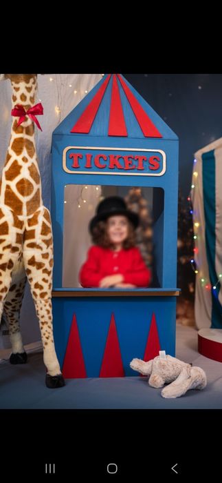 Cenário CIRCO — Booth + Palco + Pedestal