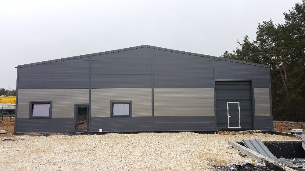 Hala stalowa magazynowa ocieplana 20x50x4,5m 1000m2