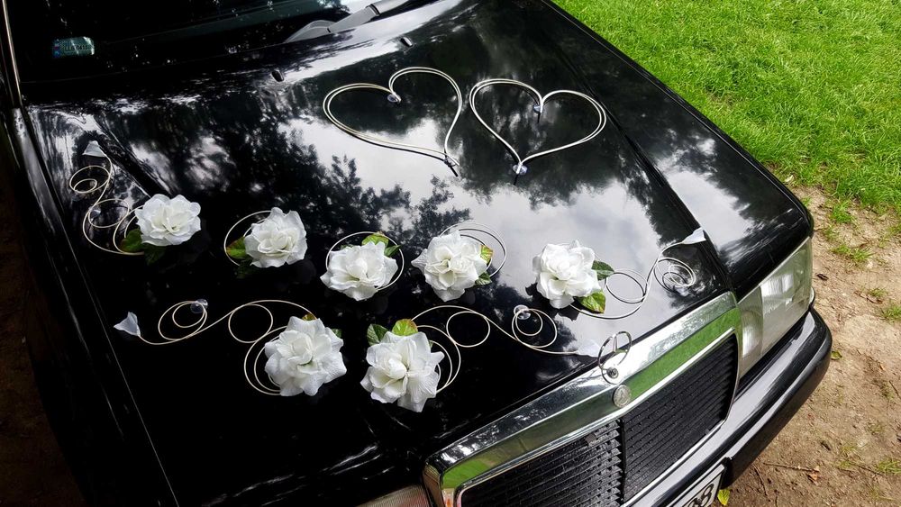 Dekoracja auta Ozdoba samochodu Ślubnego Serca