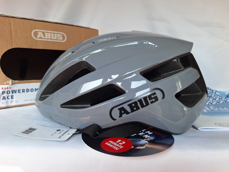 Kask rowerowy Abus Powerdome Ace Race Grey L 57-61cm