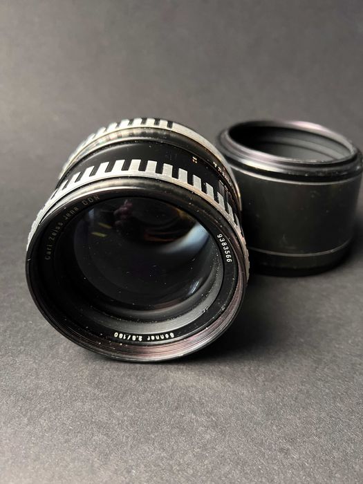 Pentacon Six - obiektyw Sonnar 2.8 / 180 mm tz. zebra - stan dobry, działa