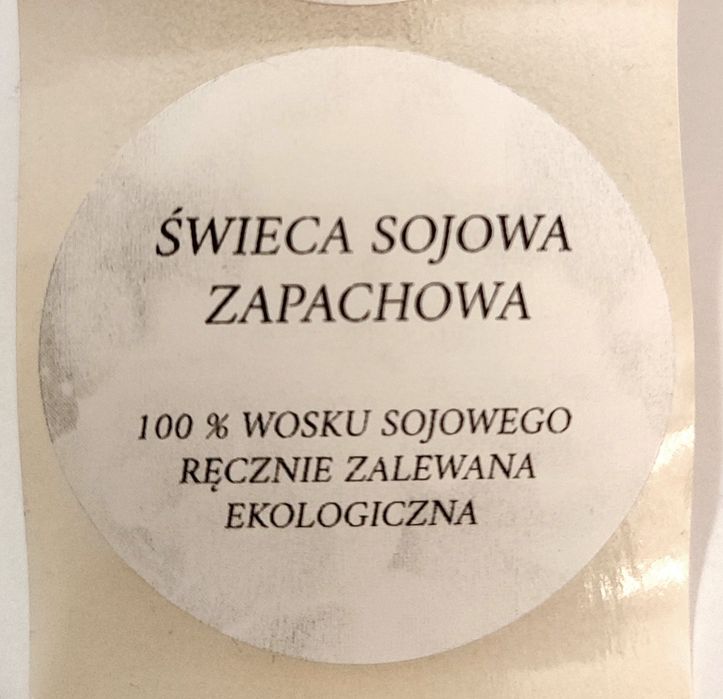 Naklejki, etykiety do świec 5 cm