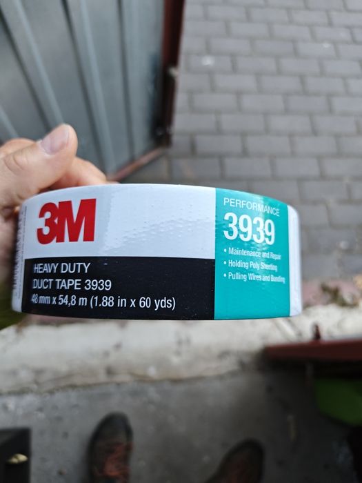 Taśma 3M tkaninowa 3939 48mm x 55m srebrna
