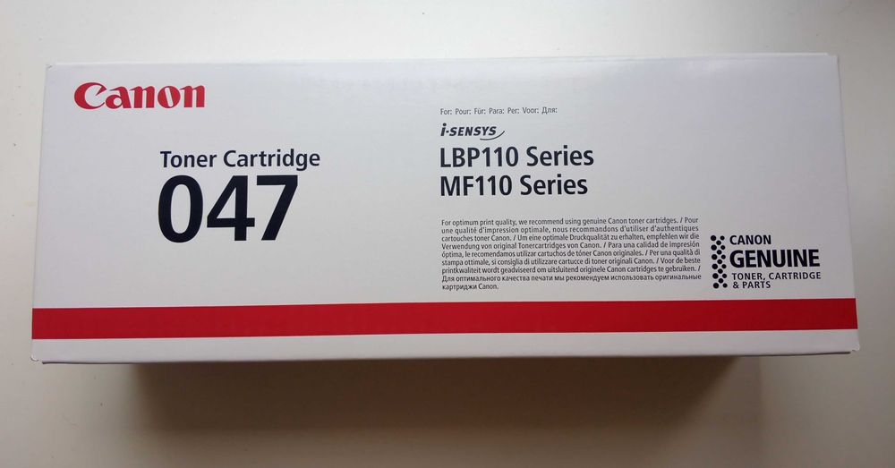 картридж Canon 047 Black НОВЫЙ запечатанный оригинал