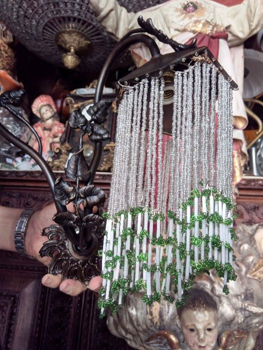 Par Apliques Arte Nova 2 Lâmpadas