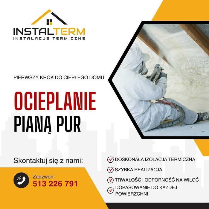 ocieplanie pianą pur