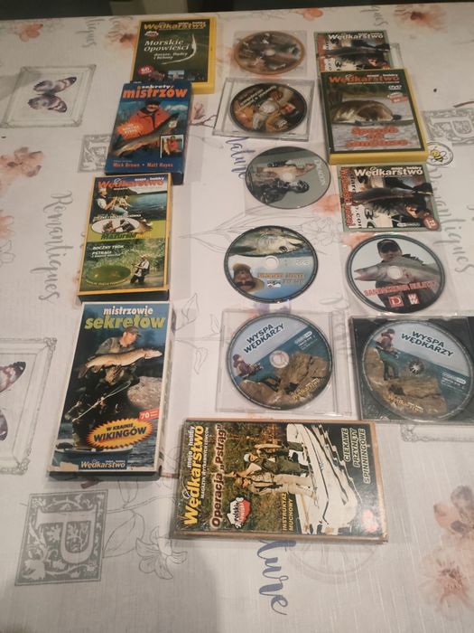 wędkarstwo 34 dvd i 4 kasety video