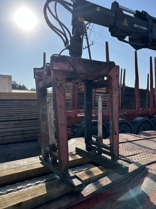 Hiab 140k dzwig zuraw budowlany chwytak do palet