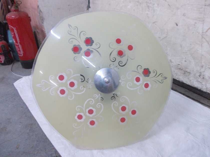 Stara duża wisząca lampa PRL sprawna