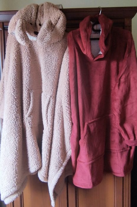 Худи-пледы Бежевый и Бордовый