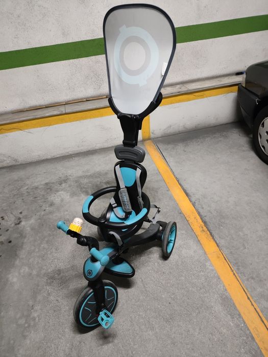 Globber - Explorer Trike 4 in 1 - All in One Toddler Tricycle and Balance Bike 10m + to 5+ Years Old, Teal