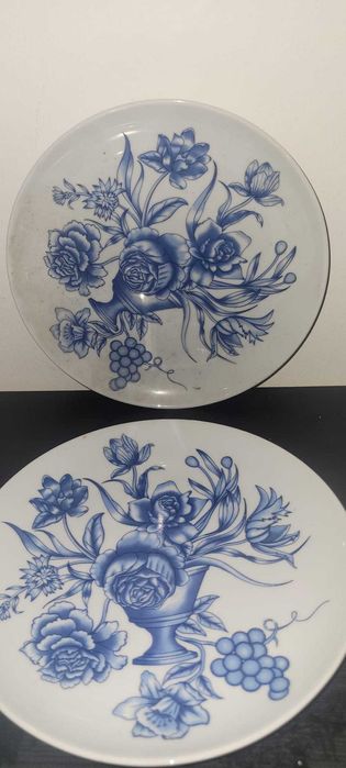 Par de Pratos Decorativos "Rolan Glass"