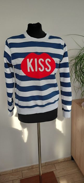 Nowa bluza PLN Kiss , bluza w paski dobra też na S