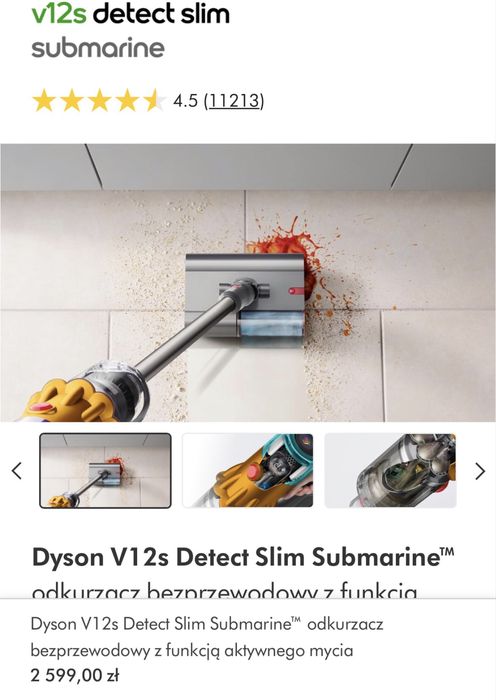 Nowy dyson v12s