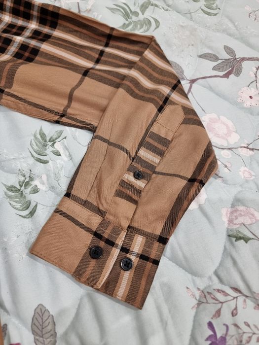 Сорочка  класична чоловіча H&M підліткова нова в клітинку віскоза