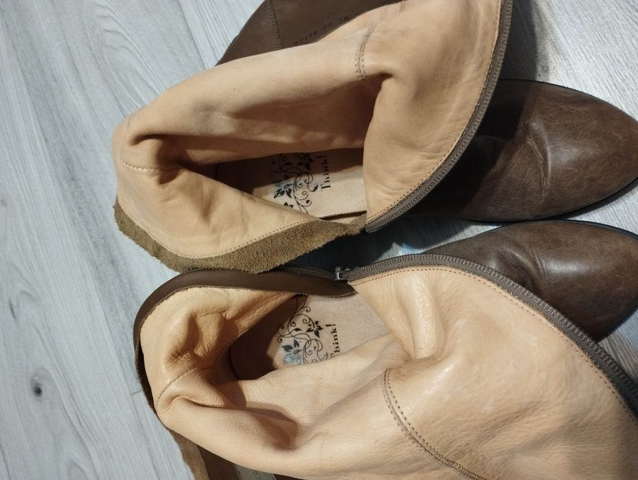 Buty kozaki kozaczki wysokie do kolana Think! 40