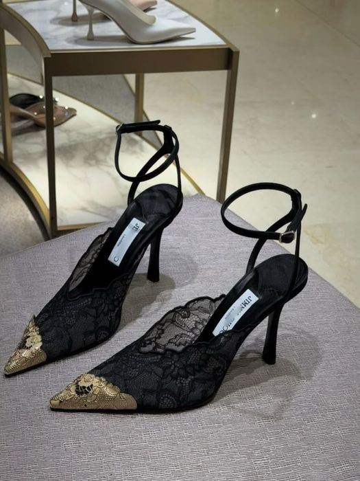 Туфлі Jimmy Choo. Кружевные туфли. Босоножки Лодочки