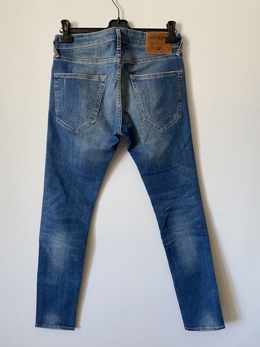 Jeansy męskie True Religion niebieskie 31 TONY Skinny