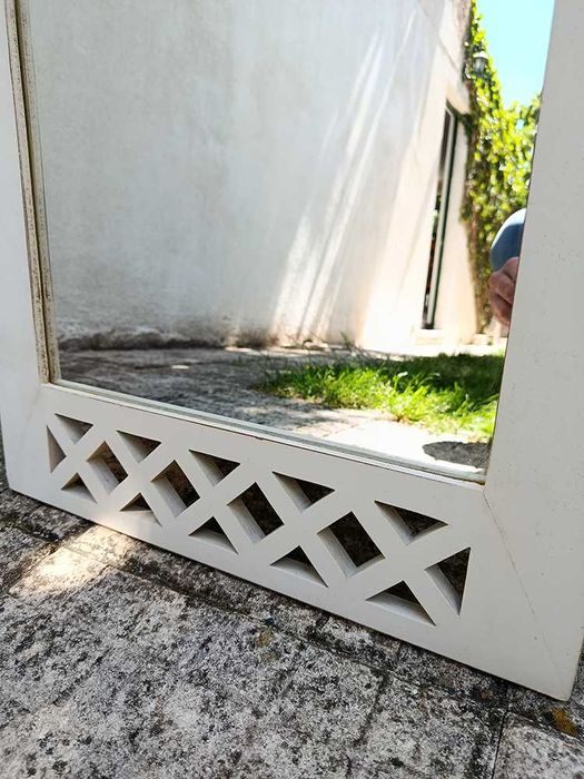 Espelho Comprido Branco