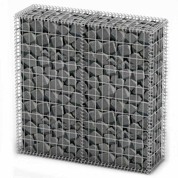 Cesto gabião arame galvanizado 100 x 100 x 30 cm