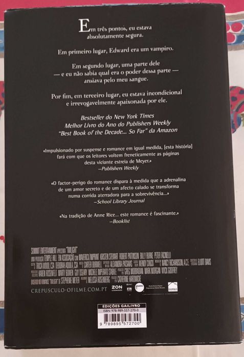 Livro Crepúsculo