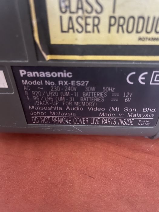 Radiomagneton tranzystorowy Panasonic