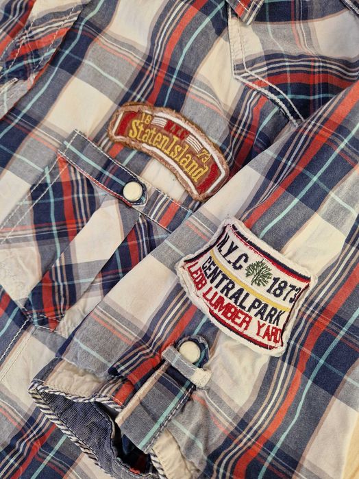 Koszula w kratę - Lee Cooper - krótki rękaw - M