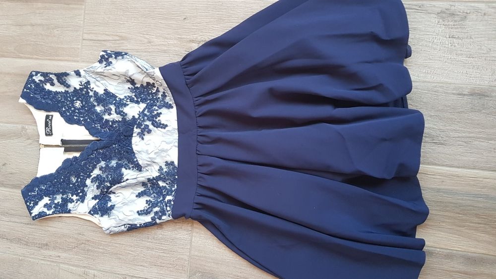 Sukienka elegancka granat ROCO 36