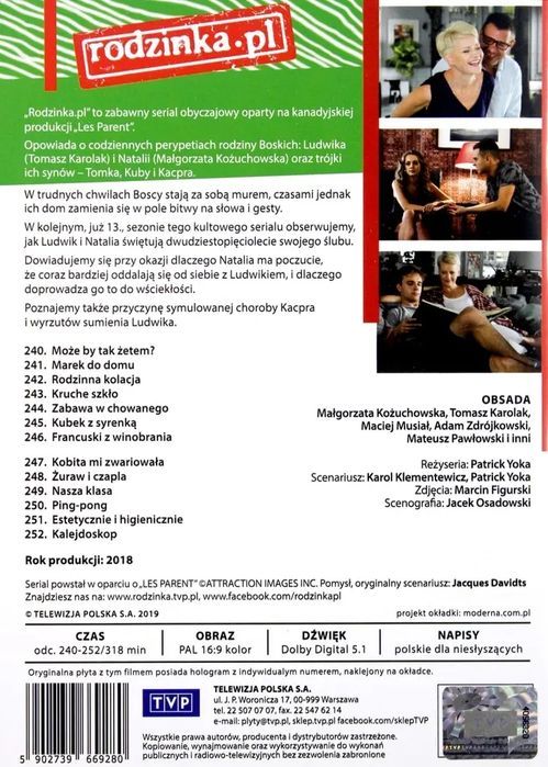 Rodzinka.pl Sezon 13, Płyta Dvd. Nowy Produkt