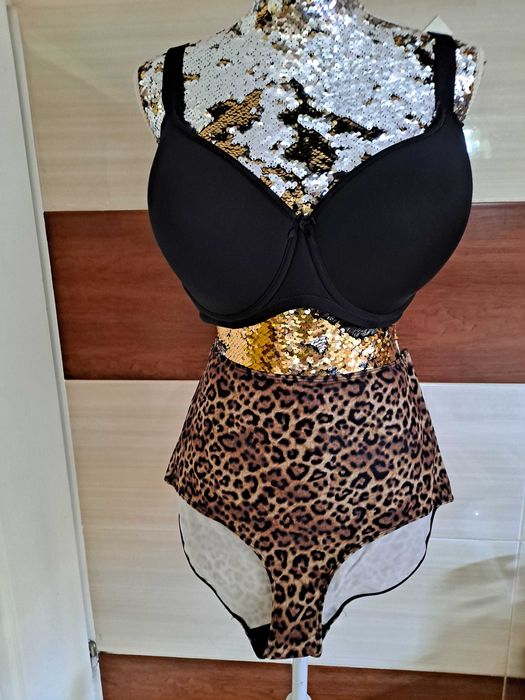 Strój kompielowy dwuczęściowy damski duży.