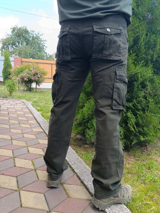 Штани чоловічі карго олива чорні сірі... iteno