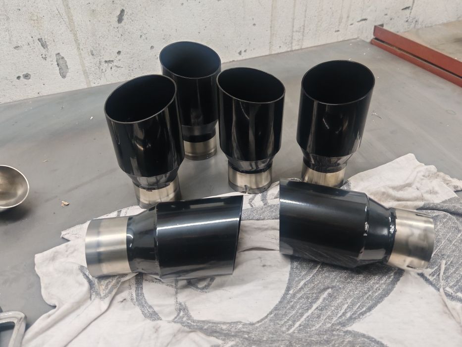 Końcówki wydechu  stal nierdzewna 90mm,100mm ,114mm , 129 mm