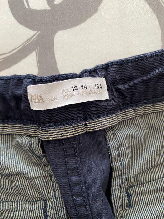 Calça clássicas ZARA de rapaz Azul Escuro