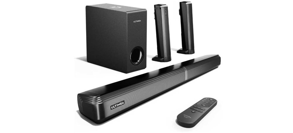 Soundbar Ultimea Apollo S50 4.1ich, odłączany, 200W do tv i pc, czarny