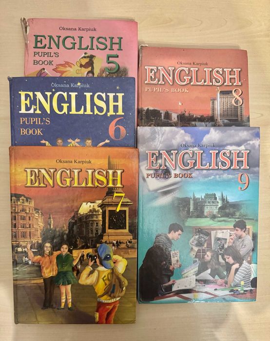 Підручники шкільні Українська мова English Геометрія