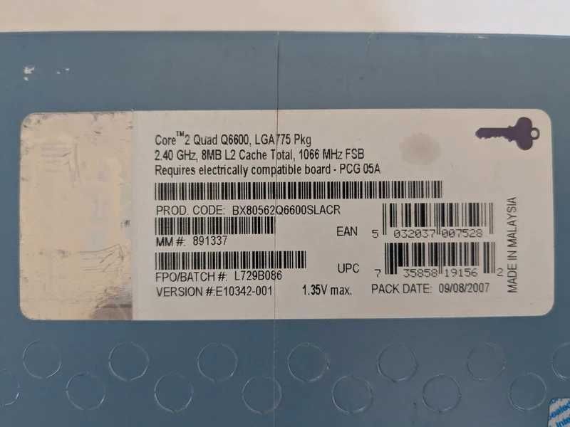 Intel Core 2 Quad Q6600 Computer Desktop Processor