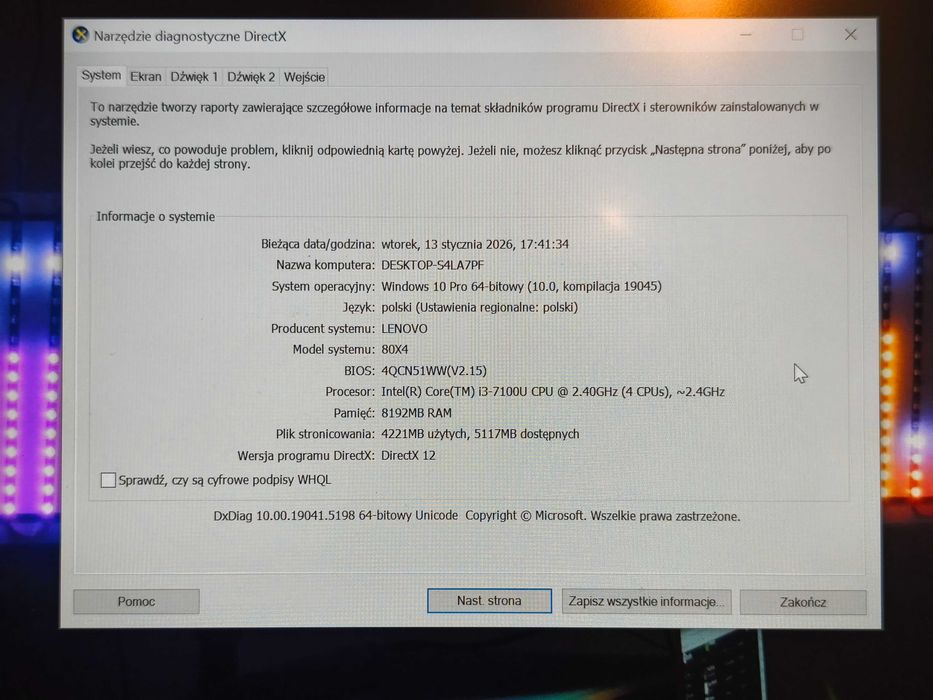Laptop Lenovo Ideapad 320s-14 i3-7100U/8GB/240SSD/Win10 Czerwony 14,1"